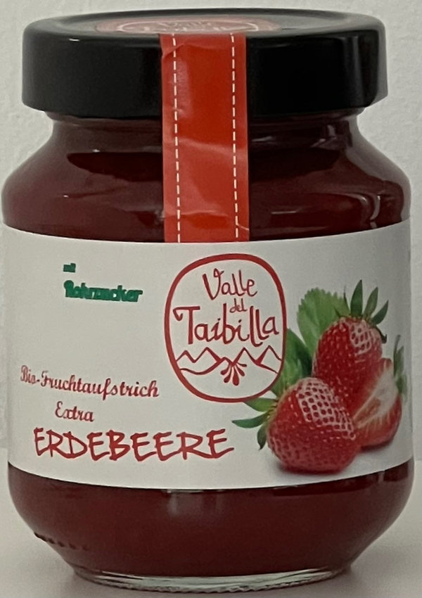 Bio-Fruchtaufstrich Erdbeere extra mit Rohrzucker (330 g)