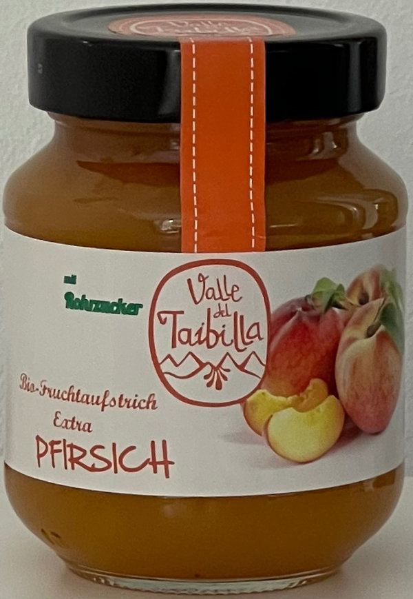 Bio-Fruchtaufstrich Pfirsich extra mit Rohrzucker (330 g)